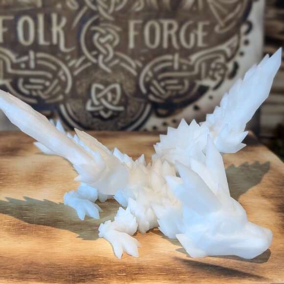 Baby Wing Crystal Dragon Flexible Articulated Fidget Toy 3D Printed - Picture 9 of 10